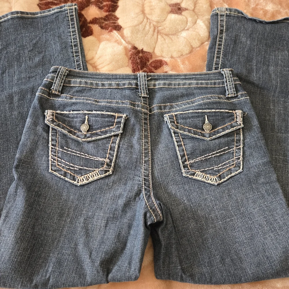 Women's a.n.a. Bootcut Blue Jeans Size 10s EUC - Picture 9 of 9